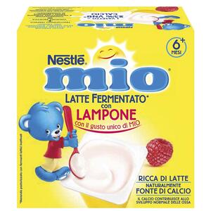 Nestle' - Mio merenda latte fermentato lampone 4 pezzi da 100 g
