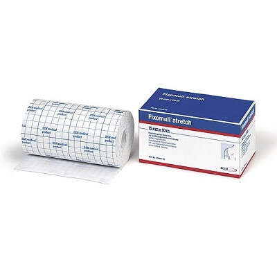 Fixomull - Fascia autoadesiva ipoallergenica  stretch per fissaggio cateteri m 10 x 5 cm