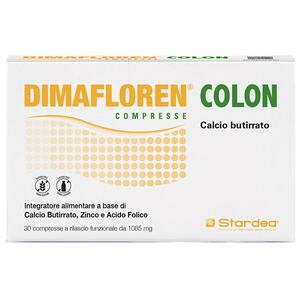 Dimafloren colon - 30 compresse a rilascio funzionale 1085 mg senza glutine senza lattosio