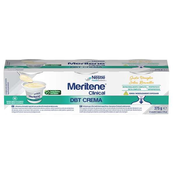 Meritene - Diabet creme vaniglia 3 x 125 g