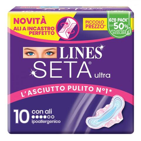 Fater - LINES SETA ULTRA ASSORBENTI ALI DWCT 10 PEZZI