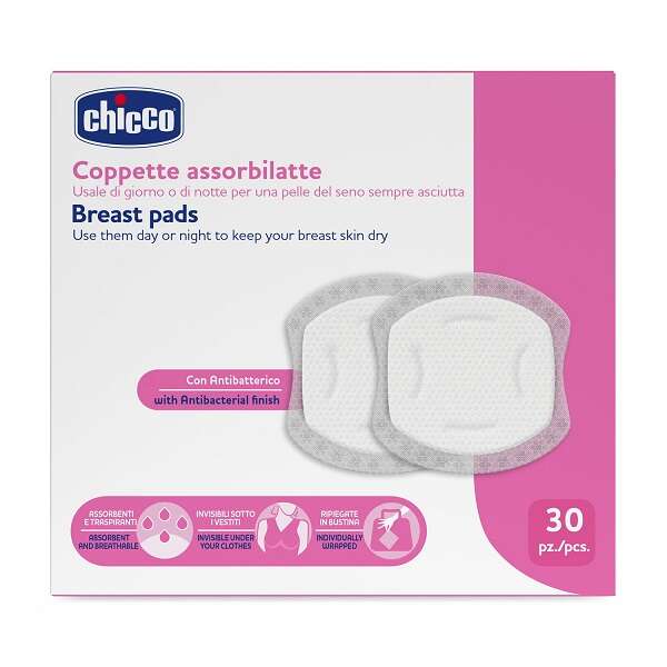 Chicco - Coppette assorbilatte 30 pezzi 2026