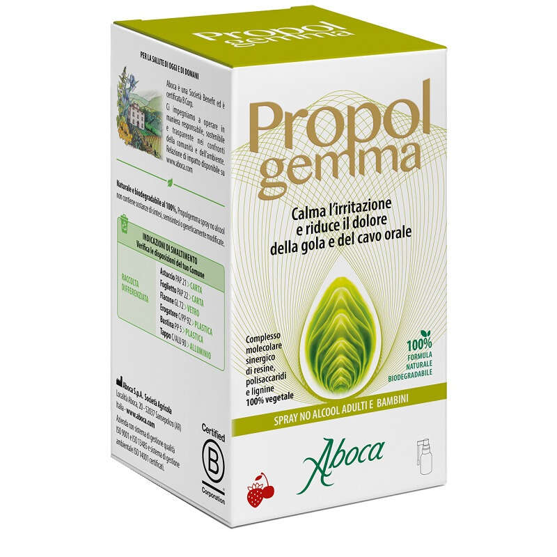 Aboca - Propolgemma spray no alcool bambini e adulti 30 ml