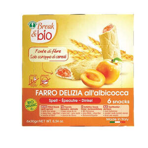 Probios - Break & bio farro delizia all'albicocca 6 x 30 g senza uova