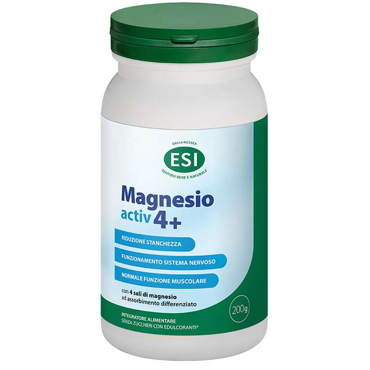Magnesioactiv4+ - Esi magnesio activ 4+ 200 g senza glutine