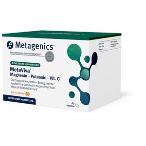 Metagenics - Metaviva magnesio/potassio/vitamina c 40 bustine con edulcoranti