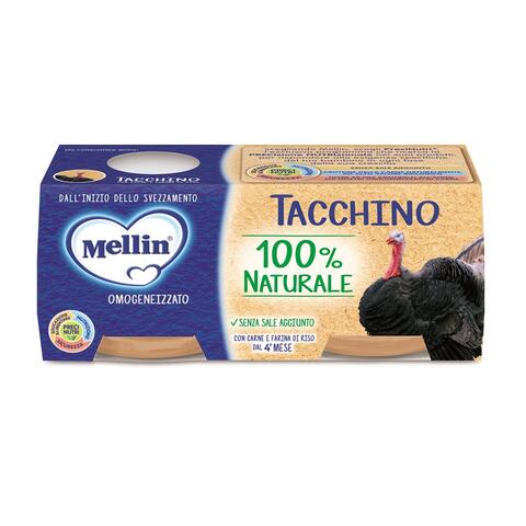 Mellin - Omogeneizzato tacchino 2 x 80 g