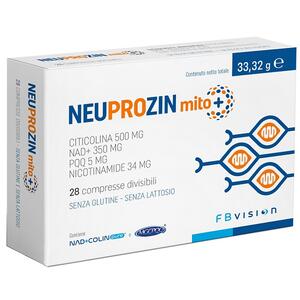 Neuprozin mito+ - Neuprozin mito + 28 compresse divisibili senza glutine e lattosio con nad+colin pure e mgcpqq