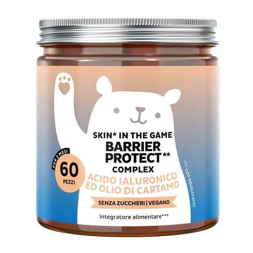 Bears with benefits - Skin in the game barrier protect complex 60 caramelle gommose gusto mango-arancia con edulcoranti senza zuccheri