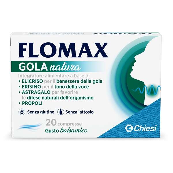 Flomax - Gola natura balsamico 20 compresse con edulcoranti senza glutine e lattosio