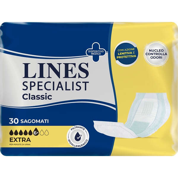 Lines - Pannolone  specialist classic sagomato extra 30 pezzi