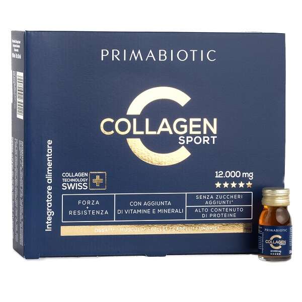 Primabiotic collagen sport - 30 flaconcini da 30 ml senza zuccheri aggiunti