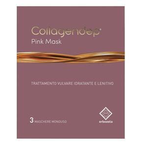 Erbozeta - Collagendep pink mask maschera vulvare idratante & lenitiva 3 pezzi