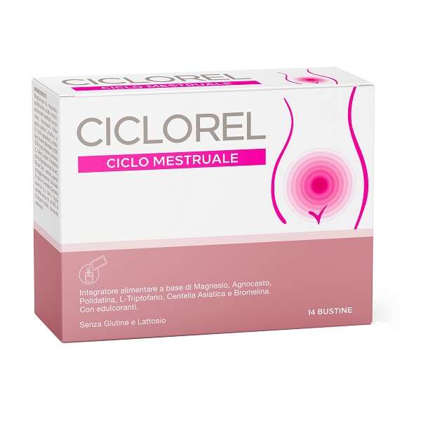 Ciclorel ciclo mestruale - 14 bustine 5 g con edulcoranti senza glutine e senza lattosio