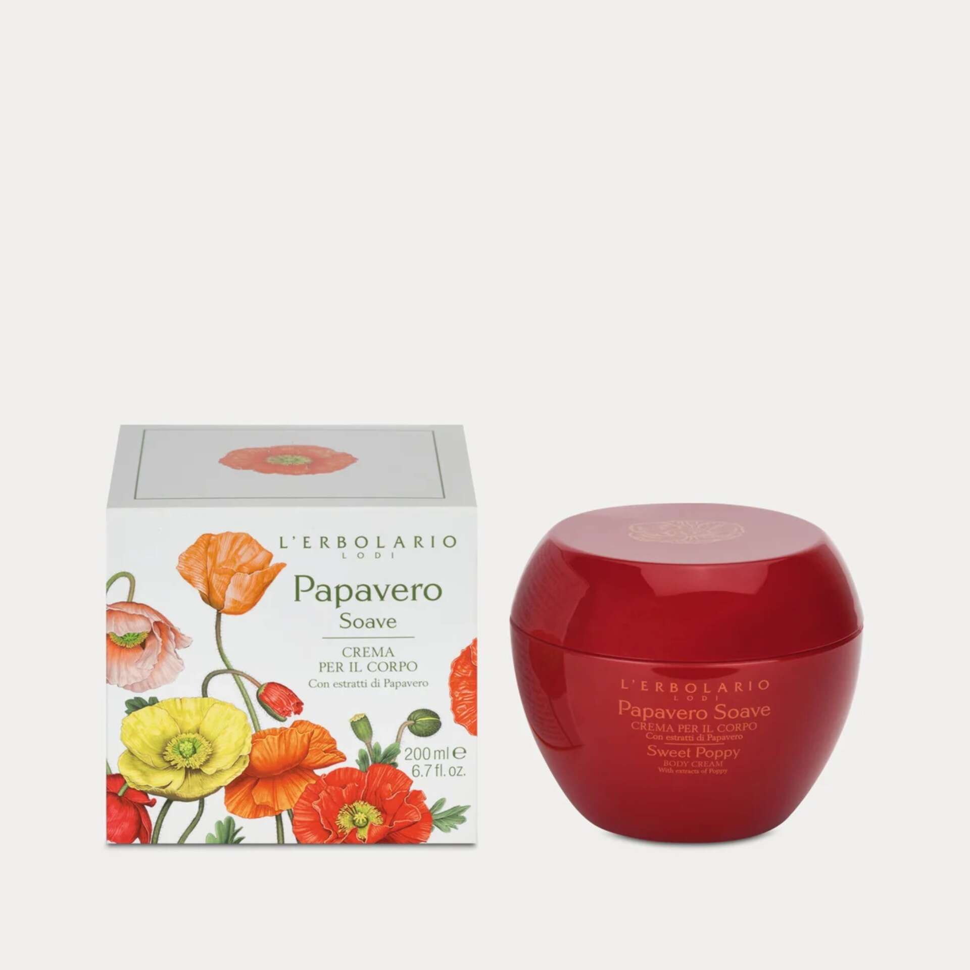 L'erbolario - L'Erbolario Papavero Soave Crema Corpo 200ml