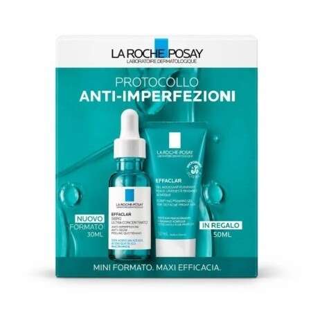 La roche posay - Effaclar Siero 15ml + Gel Purificante Micro-Peeling 15ml in Regalo