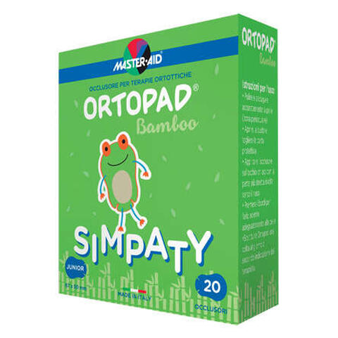 Master aid - Cerotto oculare per ortottica ortopad simpaty m 5,4x7,6 20 pezzi