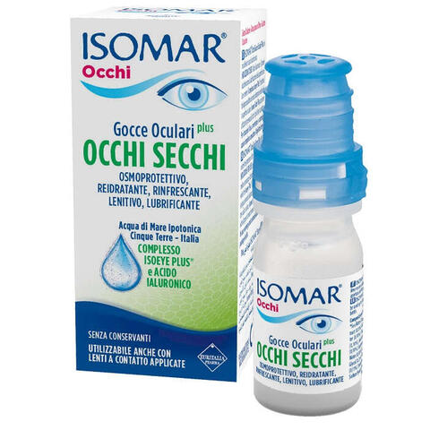 Isomar - Occhi secchi plus gocce oculari acido ialuronico 0,25% 10 ml