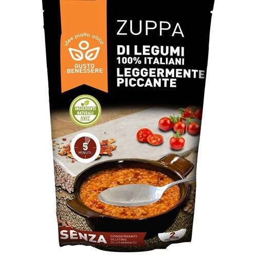Zuppa leggermente piccante - Gusto benessere preparato  con pastina 70 g