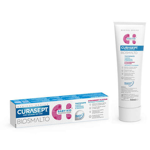 Curasept - Biosmalto baby kid senza fluoro 50 ml