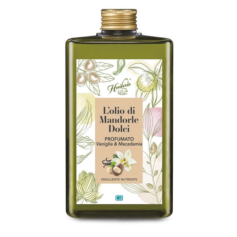 Vaniglia & macadamia - Huilerie l'olio di mandorle dolci profumato  300 ml