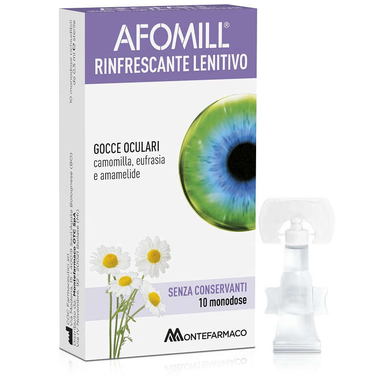 Afomill - Rinfrescante senza conservanti 10 fiale da 0,5 ml