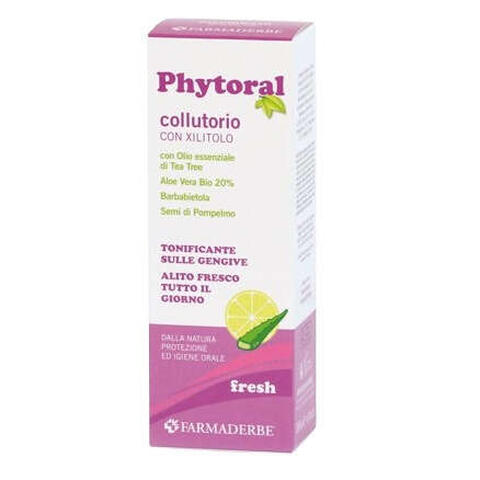 Farmaderbe - Phytoral collutorio con xilitolo fresh 200 ml