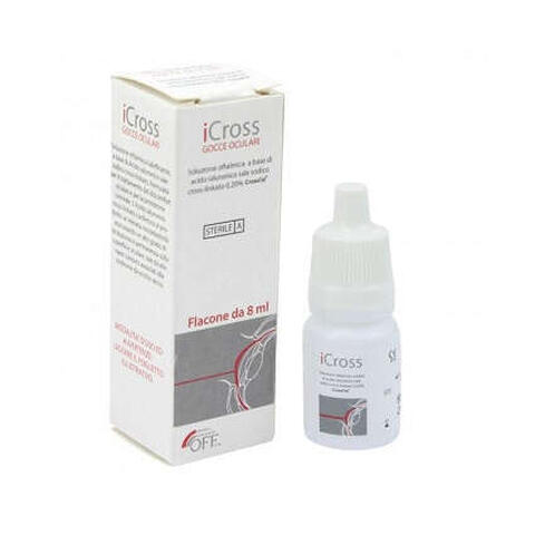 Off - Icross gocce oculari soluzione oftalmica acido ialuronico cross-linkato 0,2% 8 ml