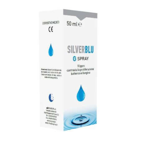 Biogroup - Silver blu g spray via orale contrasta la proliferazione batterica e fungina 50 ml