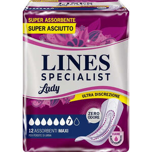 Lines - Assorbenti per incontinenza  specialist lady 12 pezzi
