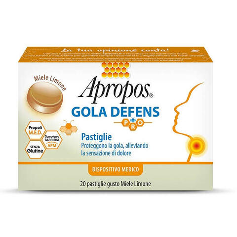 Apropos - Gola defens pro 20 pastiglie miele limone