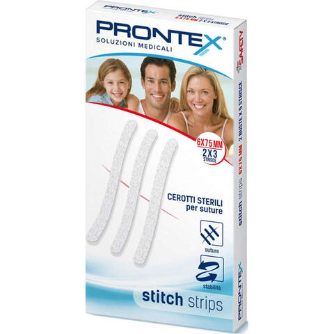 Prontex - Stitch strips 6x75 mm 6 pezzi