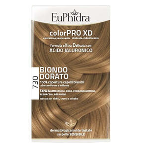 Euphidra - Colorpro xd 730 biondo dorato gel colorante capelli in flacone + attivante + balsamo + guanti