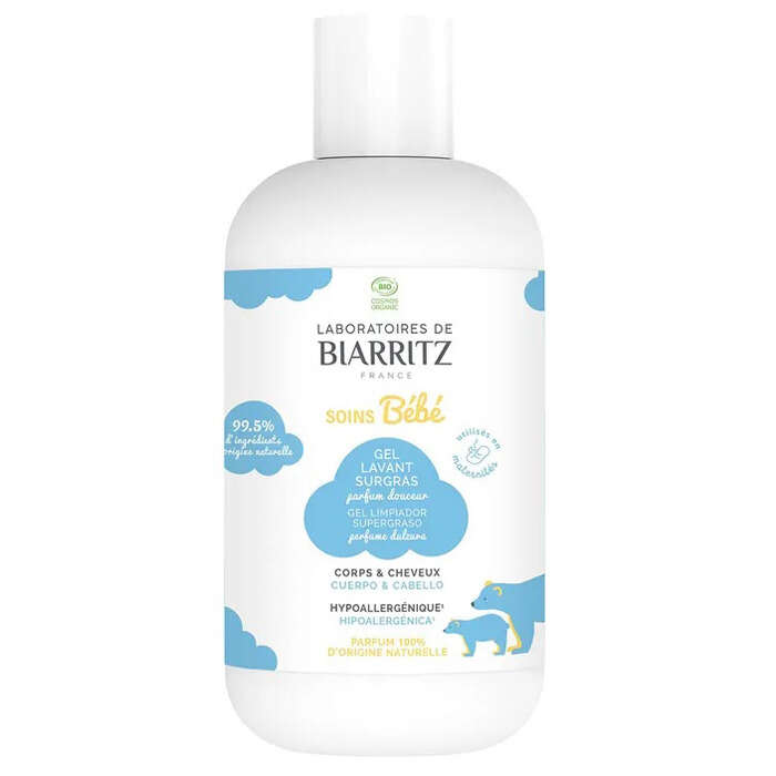 Soins bébé gel lavant surgras - Gel detergente ultraricco profumo delicato corpo & capelli 200 ml