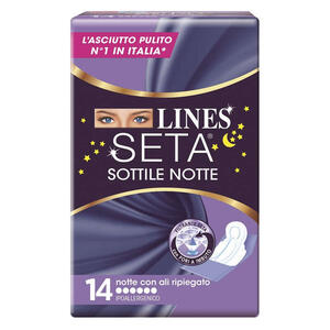 Sottile notte - Lines seta  con ali 14 pezzi