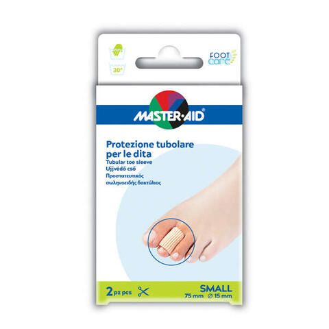Master aid - Protezione tubolare in gel master-aid footcare elasticizzato small 7,5 cm 15 mm 2 pezzi c4