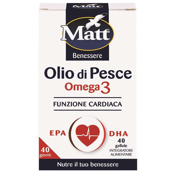 Matt benessere olio di pesce omega 3 - 40 gellule
