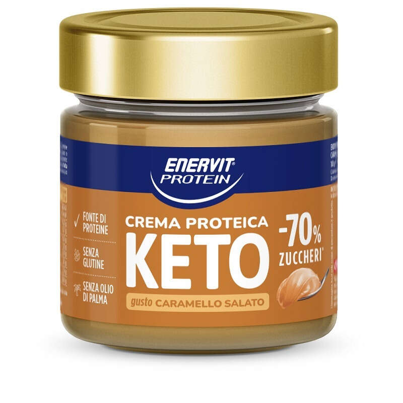 Enervit protein crema proteica keto - Enervit protein crema keto caramello salato 180 g
