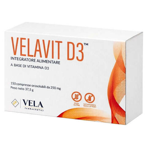 Velavit d3 - 150 compresse orosolubili 250 mg senza glutine naturalmente privo di lattosio