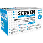 Screen droga test 5 droghe test antidroga con contenitore urina