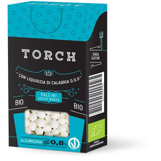 Con liquirizia di calabria d.o.p.pallinigusto menta - Torch liquirizia pallini menta bio 20 g