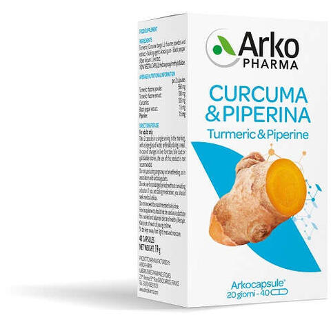 Arkofarm - Arkocps curcuma + piperina 40 capsule