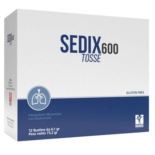 Sedix 600 tosse - 12 bustine da 6,1 g
