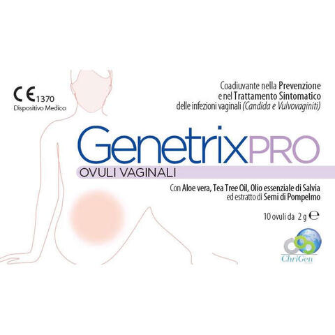 Genetrix pro - 10 ovuli vaginali 2 g