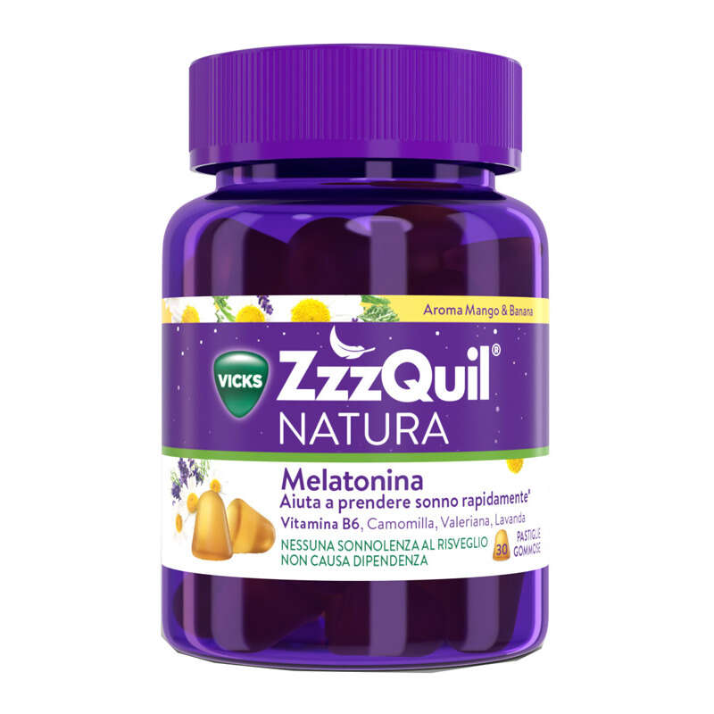 Vicks - Zzzquil natura mango & banana 30 pastiglie gommose