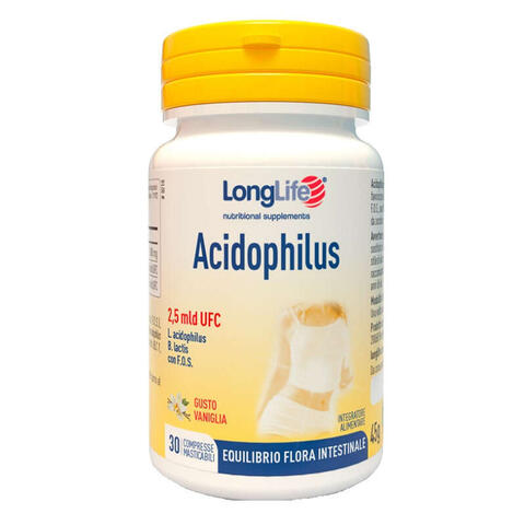 Longlife - Acidophilus 30 compresse masticabili