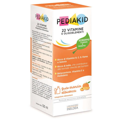 Pediakid - 22 vitamine e oligoelementi sciroppo 125 ml