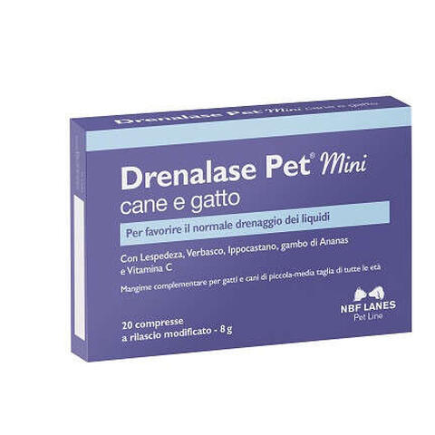 N.b.f. lanes - Drenalase pet mini cane gatto 20 compresse