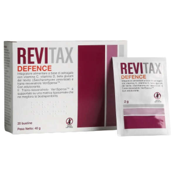 Revitax defence - 20 bustine senza glutine naturalmente privo di lattosio con edulcorante