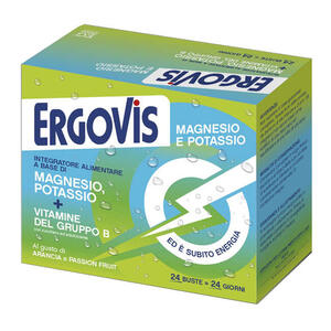 Ergovis - Mg+k vitamine b con zucchero 24 bustine